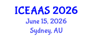 International Conference on Economic and Administrative Sciences (ICEAAS) June 15, 2026 - Sydney, Australia International Conference on Economic and Administrative Sciences (ICEAAS) June 15, 2026 - Sydney, Australia