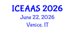 International Conference on Economic and Administrative Sciences (ICEAAS) June 22, 2026 - Venice, Italy International Conference on Economic and Administrative Sciences (ICEAAS) June 22, 2026 - Venice, Italy