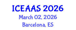 International Conference on Economic and Administrative Sciences (ICEAAS) March 02, 2026 - Barcelona, Spain International Conference on Economic and Administrative Sciences (ICEAAS) March 02, 2026 - Barcelona, Spain