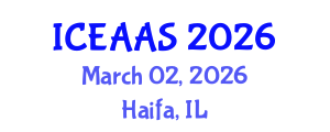 International Conference on Economic and Administrative Sciences (ICEAAS) March 02, 2026 - Haifa, Israel International Conference on Economic and Administrative Sciences (ICEAAS) March 02, 2026 - Haifa, Israel