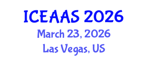 International Conference on Economic and Administrative Sciences (ICEAAS) March 23, 2026 - Las Vegas, United States International Conference on Economic and Administrative Sciences (ICEAAS) March 23, 2026 - Las Vegas, United States