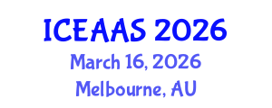 International Conference on Economic and Administrative Sciences (ICEAAS) March 16, 2026 - Melbourne, Australia International Conference on Economic and Administrative Sciences (ICEAAS) March 16, 2026 - Melbourne, Australia