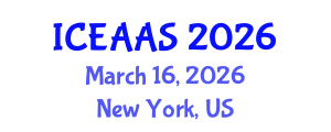 International Conference on Economic and Administrative Sciences (ICEAAS) March 16, 2026 - New York, United States International Conference on Economic and Administrative Sciences (ICEAAS) March 16, 2026 - New York, United States