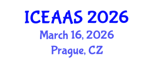 International Conference on Economic and Administrative Sciences (ICEAAS) March 16, 2026 - Prague, Czechia International Conference on Economic and Administrative Sciences (ICEAAS) March 16, 2026 - Prague, Czechia