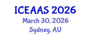 International Conference on Economic and Administrative Sciences (ICEAAS) March 30, 2026 - Sydney, Australia International Conference on Economic and Administrative Sciences (ICEAAS) March 30, 2026 - Sydney, Australia