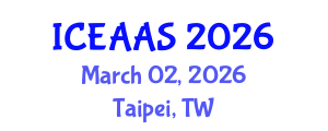 International Conference on Economic and Administrative Sciences (ICEAAS) March 02, 2026 - Taipei, Taiwan