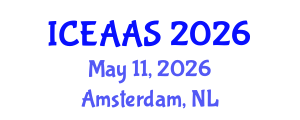 International Conference on Economic and Administrative Sciences (ICEAAS) May 11, 2026 - Amsterdam, Netherlands International Conference on Economic and Administrative Sciences (ICEAAS) May 11, 2026 - Amsterdam, Netherlands