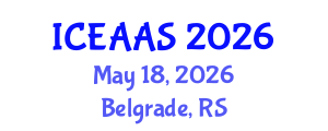 International Conference on Economic and Administrative Sciences (ICEAAS) May 18, 2026 - Belgrade, Serbia