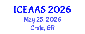 International Conference on Economic and Administrative Sciences (ICEAAS) May 25, 2026 - Crete, Greece International Conference on Economic and Administrative Sciences (ICEAAS) May 25, 2026 - Crete, Greece