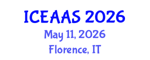 International Conference on Economic and Administrative Sciences (ICEAAS) May 11, 2026 - Florence, Italy International Conference on Economic and Administrative Sciences (ICEAAS) May 11, 2026 - Florence, Italy