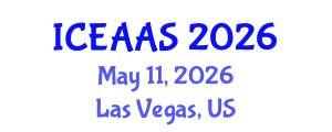 International Conference on Economic and Administrative Sciences (ICEAAS) May 11, 2026 - Las Vegas, United States International Conference on Economic and Administrative Sciences (ICEAAS) May 11, 2026 - Las Vegas, United States