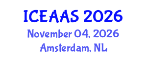 International Conference on Economic and Administrative Sciences (ICEAAS) November 04, 2026 - Amsterdam, Netherlands International Conference on Economic and Administrative Sciences (ICEAAS) November 04, 2026 - Amsterdam, Netherlands