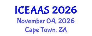 International Conference on Economic and Administrative Sciences (ICEAAS) November 04, 2026 - Cape Town, South Africa