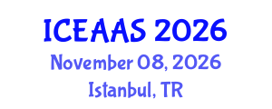 International Conference on Economic and Administrative Sciences (ICEAAS) November 08, 2026 - Istanbul, Turkey International Conference on Economic and Administrative Sciences (ICEAAS) November 08, 2026 - Istanbul, Turkey