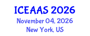 International Conference on Economic and Administrative Sciences (ICEAAS) November 04, 2026 - New York, United States International Conference on Economic and Administrative Sciences (ICEAAS) November 04, 2026 - New York, United States