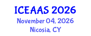 International Conference on Economic and Administrative Sciences (ICEAAS) November 04, 2026 - Nicosia, Cyprus International Conference on Economic and Administrative Sciences (ICEAAS) November 04, 2026 - Nicosia, Cyprus