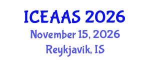 International Conference on Economic and Administrative Sciences (ICEAAS) November 15, 2026 - Reykjavik, Iceland International Conference on Economic and Administrative Sciences (ICEAAS) November 15, 2026 - Reykjavik, Iceland