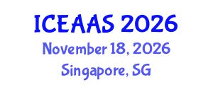 International Conference on Economic and Administrative Sciences (ICEAAS) November 18, 2026 - Singapore, Singapore International Conference on Economic and Administrative Sciences (ICEAAS) November 18, 2026 - Singapore, Singapore