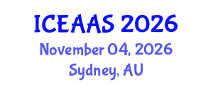 International Conference on Economic and Administrative Sciences (ICEAAS) November 04, 2026 - Sydney, Australia International Conference on Economic and Administrative Sciences (ICEAAS) November 04, 2026 - Sydney, Australia