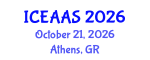International Conference on Economic and Administrative Sciences (ICEAAS) October 21, 2026 - Athens, Greece International Conference on Economic and Administrative Sciences (ICEAAS) October 21, 2026 - Athens, Greece