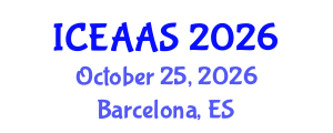 International Conference on Economic and Administrative Sciences (ICEAAS) October 25, 2026 - Barcelona, Spain International Conference on Economic and Administrative Sciences (ICEAAS) October 25, 2026 - Barcelona, Spain