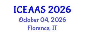 International Conference on Economic and Administrative Sciences (ICEAAS) October 04, 2026 - Florence, Italy International Conference on Economic and Administrative Sciences (ICEAAS) October 04, 2026 - Florence, Italy