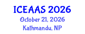 International Conference on Economic and Administrative Sciences (ICEAAS) October 21, 2026 - Kathmandu, Nepal International Conference on Economic and Administrative Sciences (ICEAAS) October 21, 2026 - Kathmandu, Nepal