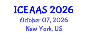 International Conference on Economic and Administrative Sciences (ICEAAS) October 07, 2026 - New York, United States International Conference on Economic and Administrative Sciences (ICEAAS) October 07, 2026 - New York, United States