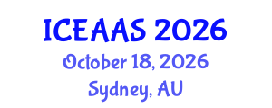 International Conference on Economic and Administrative Sciences (ICEAAS) October 18, 2026 - Sydney, Australia International Conference on Economic and Administrative Sciences (ICEAAS) October 18, 2026 - Sydney, Australia