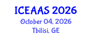 International Conference on Economic and Administrative Sciences (ICEAAS) October 04, 2026 - Tbilisi, Georgia International Conference on Economic and Administrative Sciences (ICEAAS) October 04, 2026 - Tbilisi, Georgia