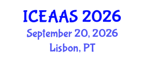 International Conference on Economic and Administrative Sciences (ICEAAS) September 20, 2026 - Lisbon, Portugal International Conference on Economic and Administrative Sciences (ICEAAS) September 20, 2026 - Lisbon, Portugal