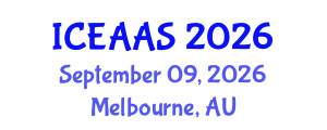 International Conference on Economic and Administrative Sciences (ICEAAS) September 09, 2026 - Melbourne, Australia International Conference on Economic and Administrative Sciences (ICEAAS) September 09, 2026 - Melbourne, Australia