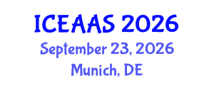 International Conference on Economic and Administrative Sciences (ICEAAS) September 23, 2026 - Munich, Germany International Conference on Economic and Administrative Sciences (ICEAAS) September 23, 2026 - Munich, Germany