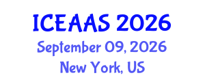 International Conference on Economic and Administrative Sciences (ICEAAS) September 09, 2026 - New York, United States International Conference on Economic and Administrative Sciences (ICEAAS) September 09, 2026 - New York, United States