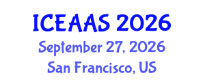 International Conference on Economic and Administrative Sciences (ICEAAS) September 27, 2026 - San Francisco, United States International Conference on Economic and Administrative Sciences (ICEAAS) September 27, 2026 - San Francisco, United States