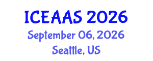 International Conference on Economic and Administrative Sciences (ICEAAS) September 06, 2026 - Seattle, United States International Conference on Economic and Administrative Sciences (ICEAAS) September 06, 2026 - Seattle, United States