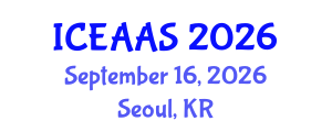 International Conference on Economic and Administrative Sciences (ICEAAS) September 16, 2026 - Seoul, Republic of Korea