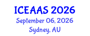 International Conference on Economic and Administrative Sciences (ICEAAS) September 06, 2026 - Sydney, Australia International Conference on Economic and Administrative Sciences (ICEAAS) September 06, 2026 - Sydney, Australia