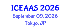 International Conference on Economic and Administrative Sciences (ICEAAS) September 09, 2026 - Tokyo, Japan International Conference on Economic and Administrative Sciences (ICEAAS) September 09, 2026 - Tokyo, Japan