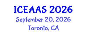 International Conference on Economic and Administrative Sciences (ICEAAS) September 20, 2026 - Toronto, Canada International Conference on Economic and Administrative Sciences (ICEAAS) September 20, 2026 - Toronto, Canada