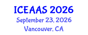 International Conference on Economic and Administrative Sciences (ICEAAS) September 23, 2026 - Vancouver, Canada International Conference on Economic and Administrative Sciences (ICEAAS) September 23, 2026 - Vancouver, Canada