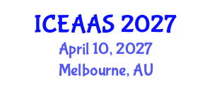 International Conference on Economic and Administrative Sciences (ICEAAS) April 10, 2027 - Melbourne, Australia International Conference on Economic and Administrative Sciences (ICEAAS) April 10, 2027 - Melbourne, Australia