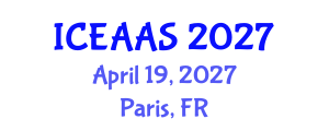 International Conference on Economic and Administrative Sciences (ICEAAS) April 19, 2027 - Paris, France