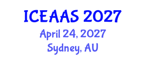 International Conference on Economic and Administrative Sciences (ICEAAS) April 24, 2027 - Sydney, Australia International Conference on Economic and Administrative Sciences (ICEAAS) April 24, 2027 - Sydney, Australia
