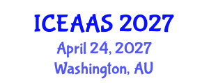 International Conference on Economic and Administrative Sciences (ICEAAS) April 24, 2027 - Washington, Australia International Conference on Economic and Administrative Sciences (ICEAAS) April 24, 2027 - Washington, Australia