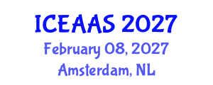 International Conference on Economic and Administrative Sciences (ICEAAS) February 08, 2027 - Amsterdam, Netherlands International Conference on Economic and Administrative Sciences (ICEAAS) February 08, 2027 - Amsterdam, Netherlands