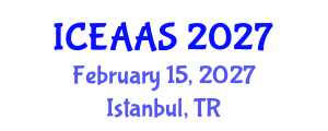 International Conference on Economic and Administrative Sciences (ICEAAS) February 15, 2027 - Istanbul, Turkey International Conference on Economic and Administrative Sciences (ICEAAS) February 15, 2027 - Istanbul, Turkey