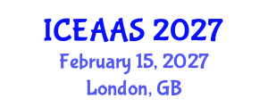 International Conference on Economic and Administrative Sciences (ICEAAS) February 15, 2027 - London, United Kingdom International Conference on Economic and Administrative Sciences (ICEAAS) February 15, 2027 - London, United Kingdom