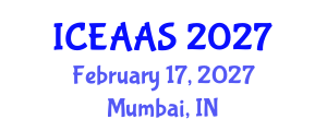 International Conference on Economic and Administrative Sciences (ICEAAS) February 17, 2027 - Mumbai, India International Conference on Economic and Administrative Sciences (ICEAAS) February 17, 2027 - Mumbai, India