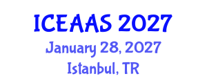 International Conference on Economic and Administrative Sciences (ICEAAS) January 28, 2027 - Istanbul, Turkey International Conference on Economic and Administrative Sciences (ICEAAS) January 28, 2027 - Istanbul, Turkey